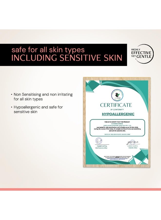 Deconstruct 5% Niacinamide Serum + 2% Alpha Arbutin Clearing Serum| Clinically Tested| Reduces Dark Spots, Pigmentation, Acne Marks & Tanning |4-in-1 Multi-Benefit |Non-Irritating | 10ml - Image 4